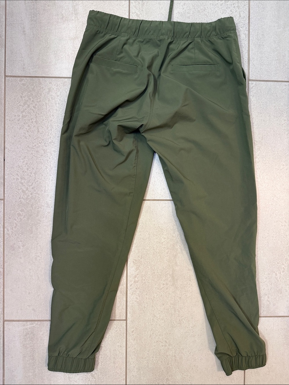 Albion Jetsetter Casual Drawstring Crop Jogger Pants - green/olive Sz XS - Picture 2 of 6